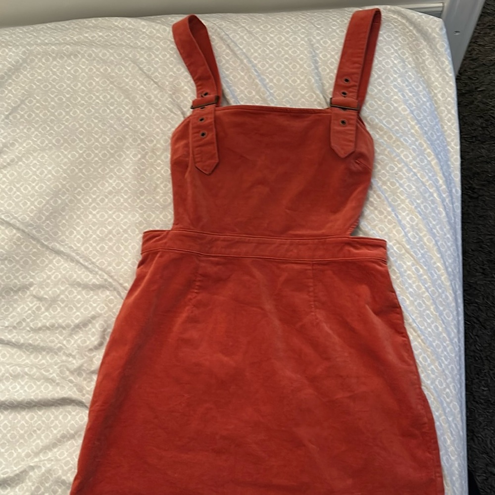 Large Forever 21 Burnt Orange Dress with Open Back